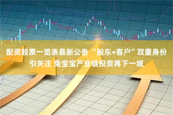 配资股票一览表最新公告 “股东+客户”双重身份引关注 兔宝宝产业链投资再下一城