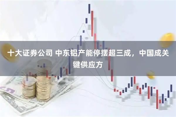 十大证券公司 中东铝产能停摆超三成，中国成关键供应方